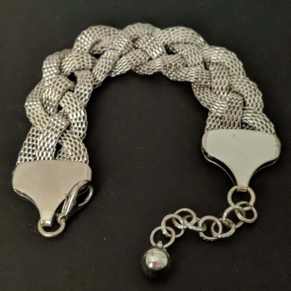 Braided mesh bracelet
